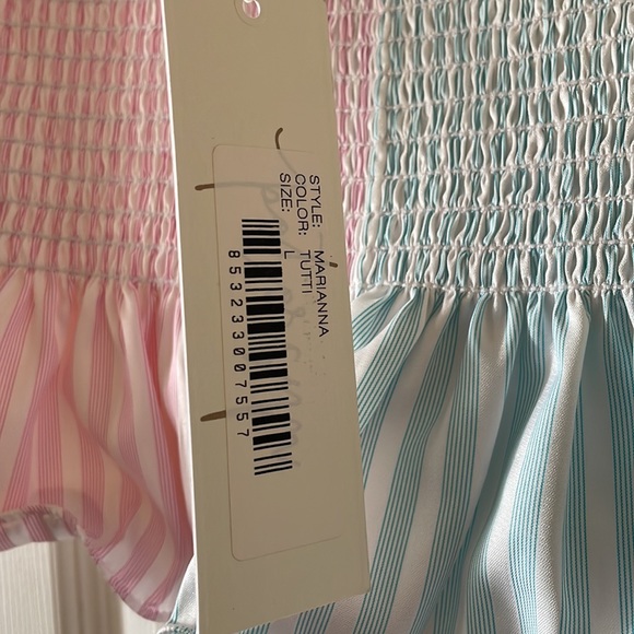 Petersyn X Revolve Marianna tube top in tutti strapless smocked - Picture 3 of 9